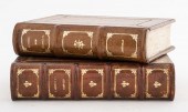 LEATHER-BOUND BOOK SAFES, 2 Tw