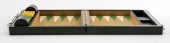 LEATHER-BOUND CORK BACKGAMMON