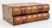 LEATHER BOUNDED FAUX-BOOK FOLD