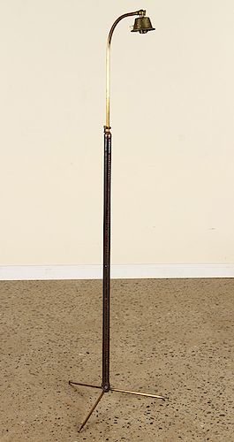 LEATHER BRONZE FLOOR LAMP MANNER
