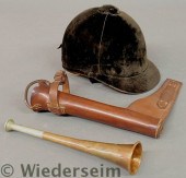 Leather cased copper hunting h