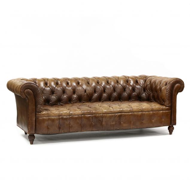 LEATHER CHESTERFIELD SOFA