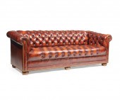 LEATHER CHESTERFIELD SOFALeath
