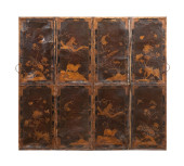 LEATHER CHINOISERIE 4-PANEL SC