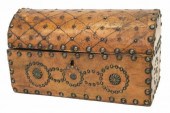 LEATHER-CLAD STUDDED DOMED TAB