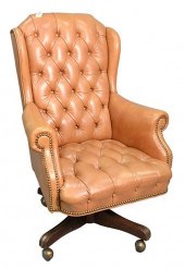 LEATHER EXECUTIVE SWIVEL CHAIR