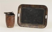 LEATHER FIRE BUCKET AND A TÃƒâ