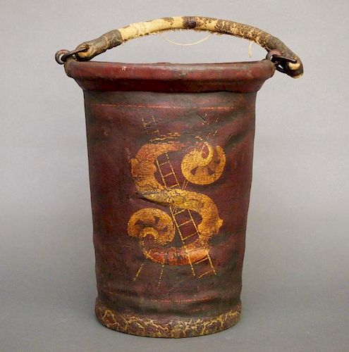 LEATHER FIRE BUCKETA 19th century