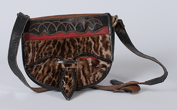 Leather & Fur Purse South