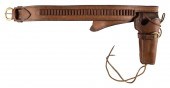 LEATHER GUN BELT RIG EARLY 20T
