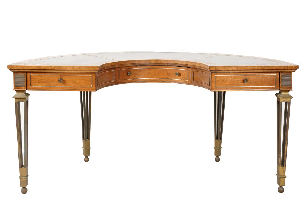 LEATHER-INSET SEMICIRCULAR
