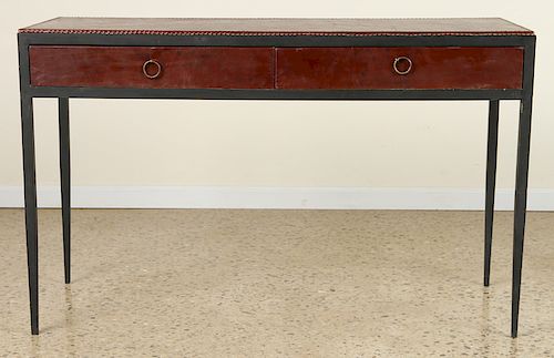 LEATHER IRON CONSOLE MANNER OF