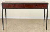 LEATHER IRON CONSOLE MANNER OF