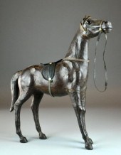 Leather Model Of A Standing Ho