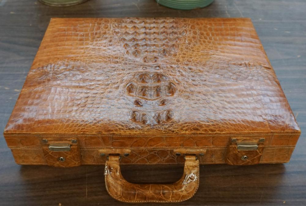 LEATHER MOUNTED BRIEFCASE, 3 X 12