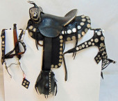 LEATHER PARADE SADDLE AND BRID