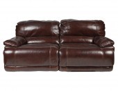 LEATHER RECLINING SECTIONAL SO