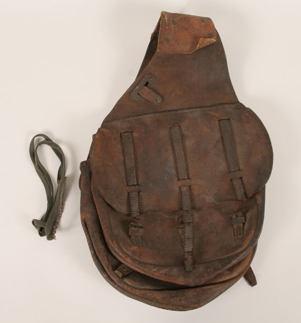Leather saddle bags; pigskin