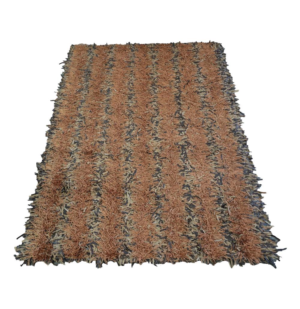 LEATHER SHAG RUGLeather Shag