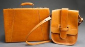 LEATHER TRAVEL CASE AND SHOULD