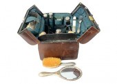 LEATHER TRAVEL VANITY CASE HAV