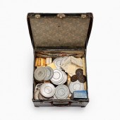 LEATHER TRUNK WITH 8MM FILM RE