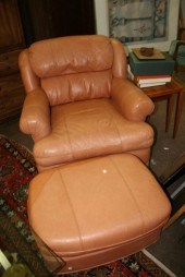 LEATHER UPHOLSTERED CONTEMPORA