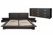 LEATHER-WRAPPED BEDROOM SETuns