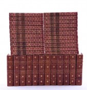 Leatherbound books: novels by