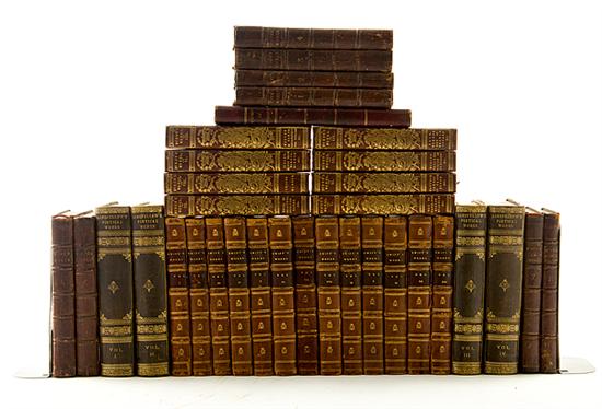 Leatherbound books: poetry and