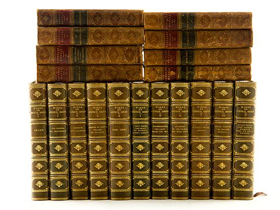 Leatherbound books: works of