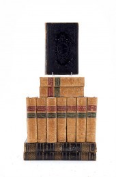 Leatherbound books: works of S