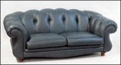 LEATHERCRAFT TWO CUSHION SOFA.