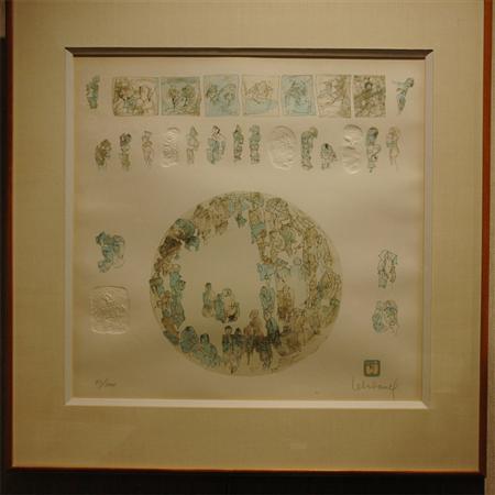 Lebadang [FIGURES] Color lithograph