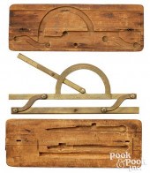 LEBBEUS DOD BRASS PROTRACTOR A