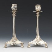 LEBKUECHER ART NOUVEAU PAIR OF