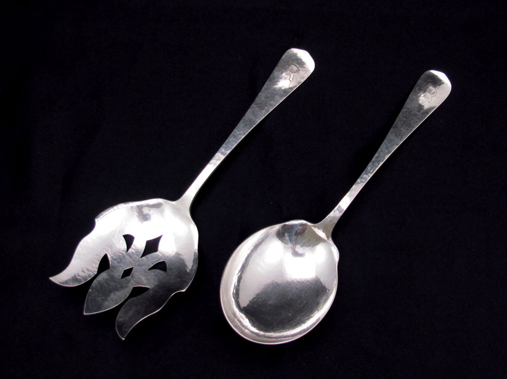 LEBOLT ARTS & CRAFTS STERLING SALAD