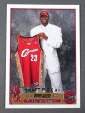 LEBRON JAMES ROOKIE CARD, TOPP