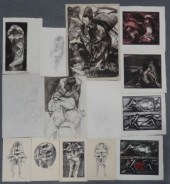 LEBRUN Rico. 13 Works on Paper