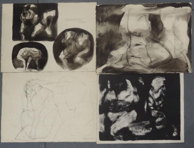 LEBRUN Rico. 4 Works on Paper: 3