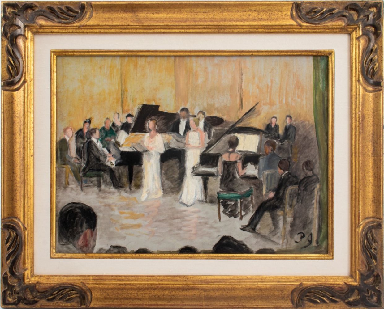 "L'ECOLE NORMALE DE MUSIQUE" OIL ON