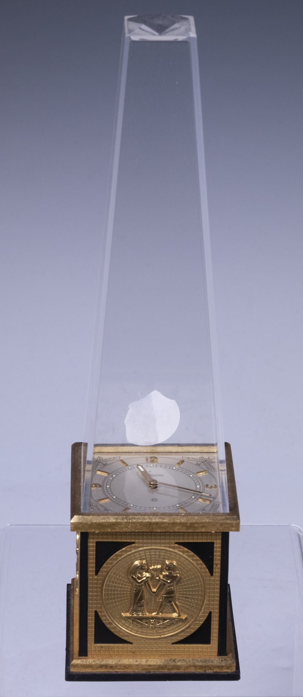LECOULTRE OBELISK FORM CLOCK