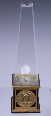 LECOULTRE OBELISK FORM CLOCK E