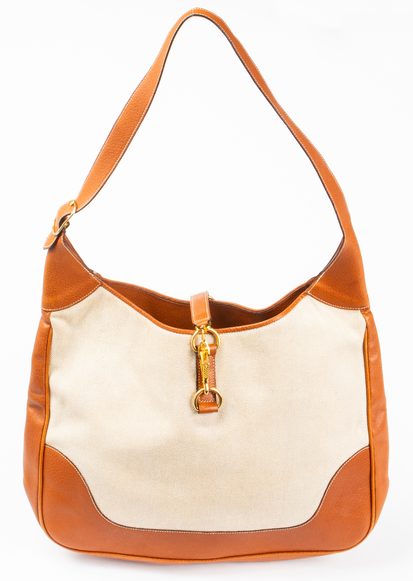 LEDERER TAN LEATHER AND CANVAS