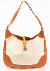 LEDERER TAN LEATHER AND CANVAS