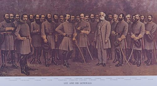 "LEE AND HIS GENERALS" FRAMED