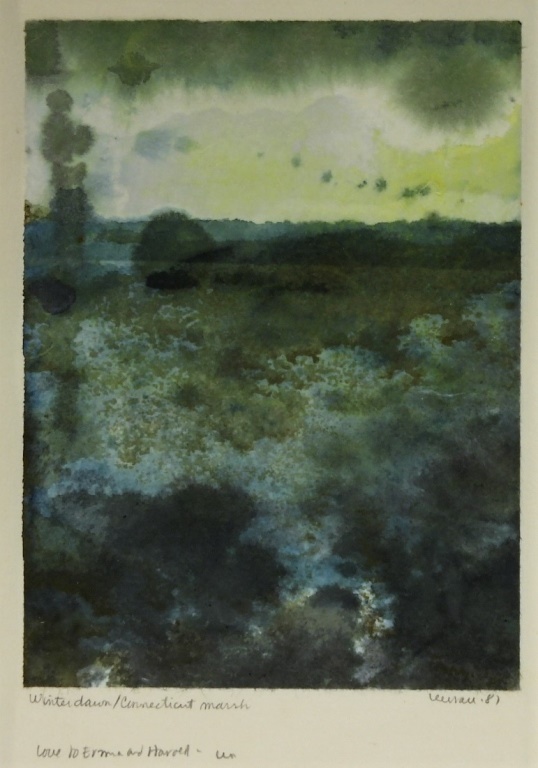 LEE HALL MODERNIST ABSTRACT WC