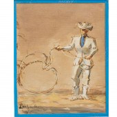 LEE JACKSON, COWBOY PAINTING L