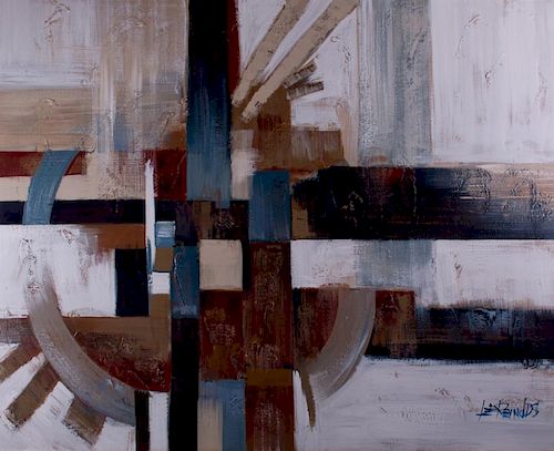 LEE REYNOLDS ABSTRACT OIL ON