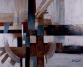 LEE REYNOLDS ABSTRACT OIL ON C